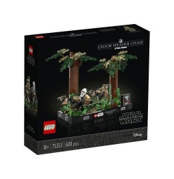 LEGO Star Wars Diorama: Chase on Speeder Through Endor