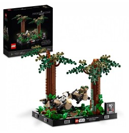 LEGO Star Wars Diorama: Urmărire pe speeder prin Endor