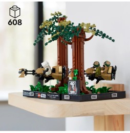 LEGO Star Wars Diorama: Urmărire pe speeder prin Endor