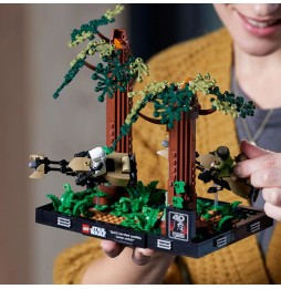 LEGO Star Wars Diorama: Urmărire pe speeder prin Endor