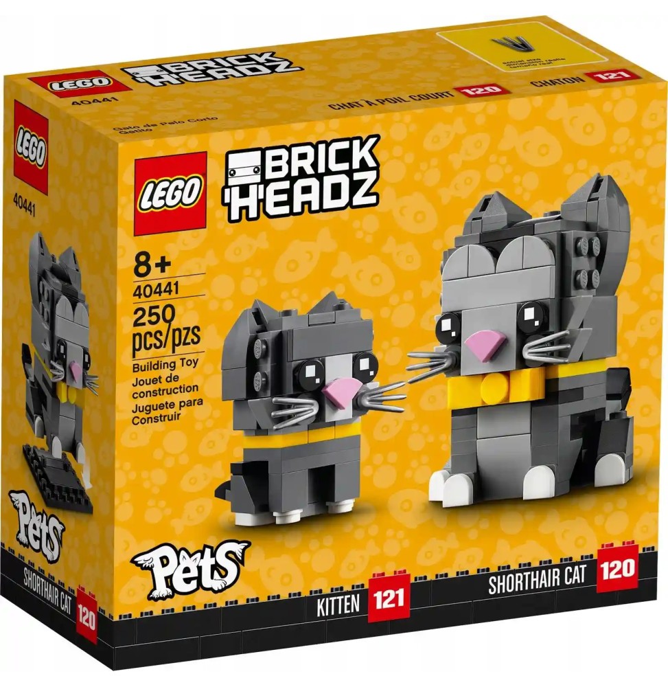 LEGO BrickHeadz Pisici cu Păr Scurt 40441 Nou