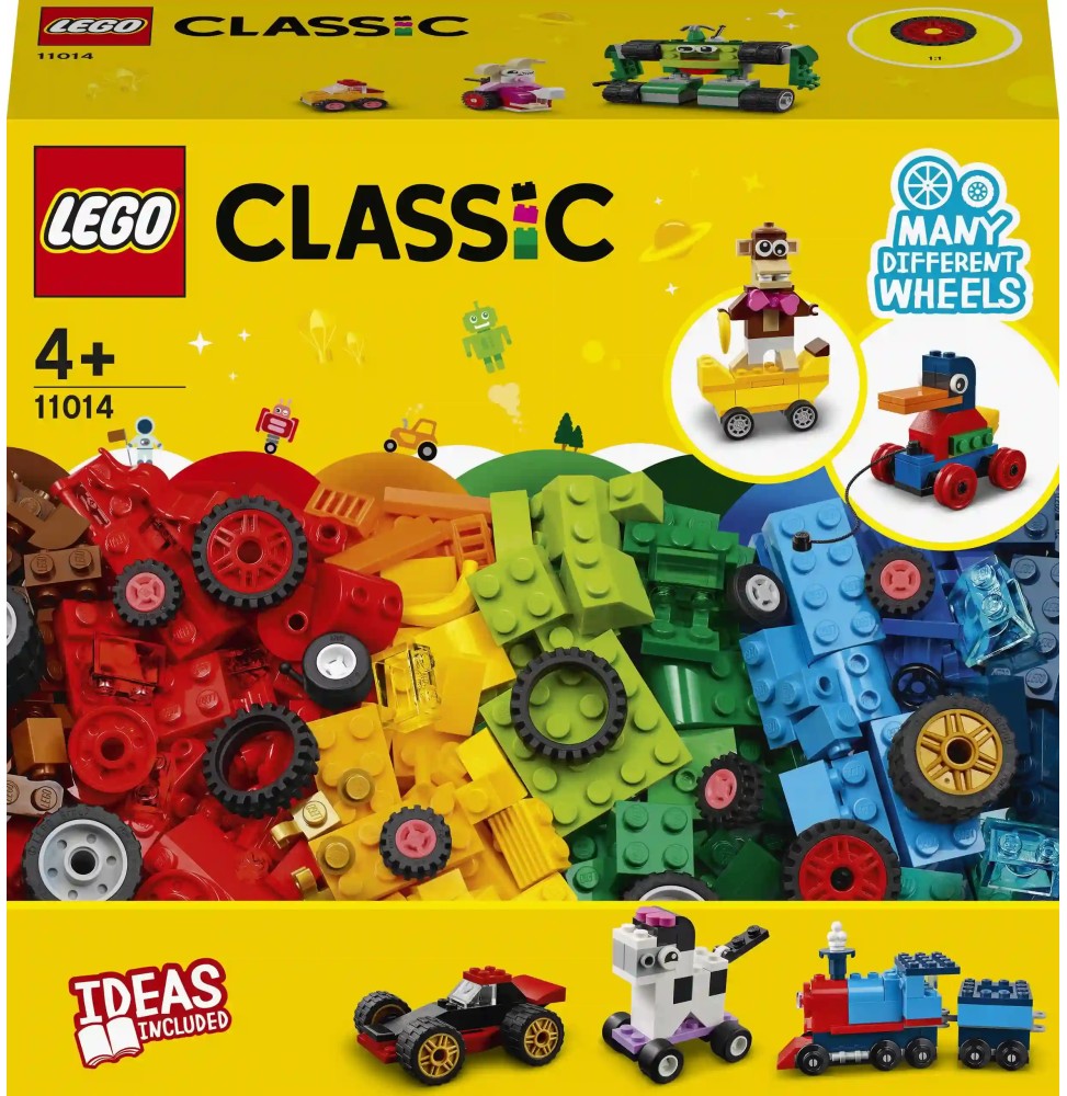 LEGO Classic 11014 Wheels Blocks for Kids