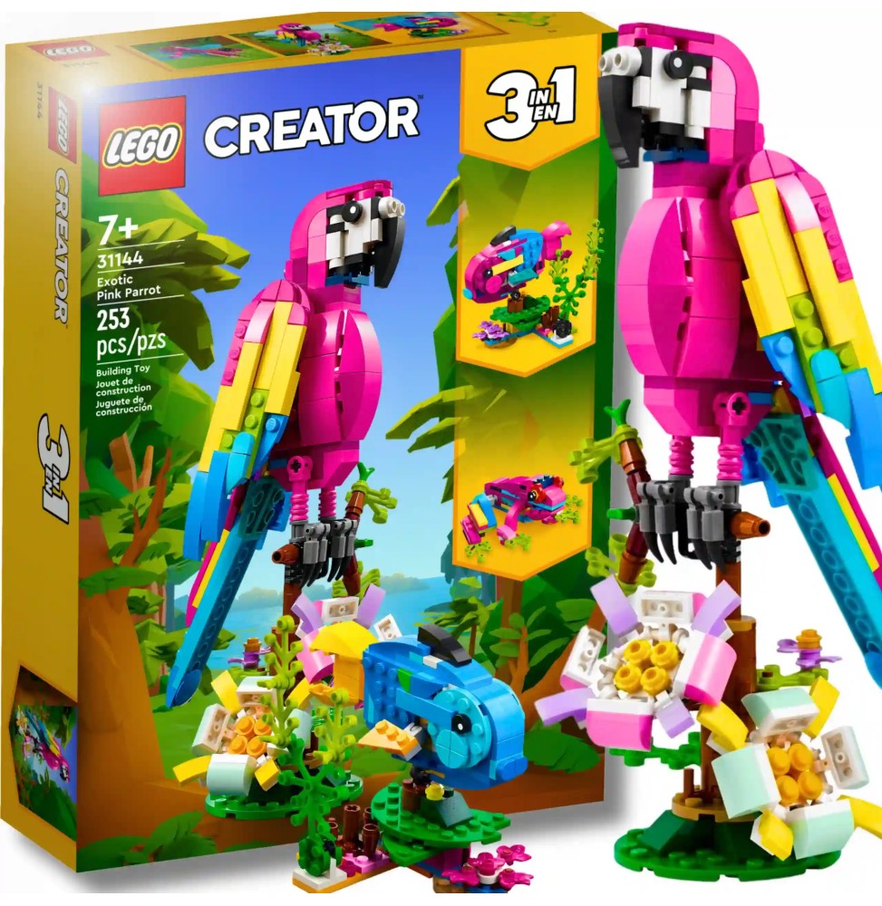 LEGO Creator egzotyczna różowa papuga 3w1