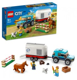 LEGO City 60327 Remorcă pentru transportul cailor