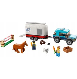 LEGO City 60327 Remorcă pentru transportul cailor