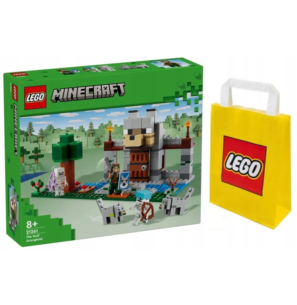 LEGO Minecraft 21261 Cetatea Lupilor pentru copii