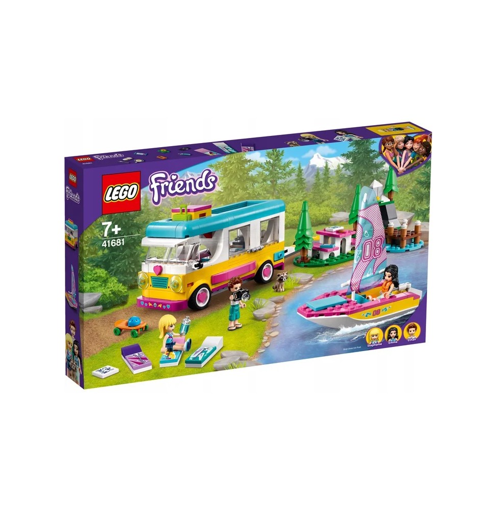 LEGO Friends microbuz de camping și velier 41681