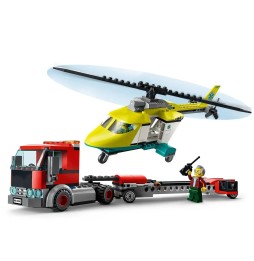 LEGO City 60343 Rescue Helicopter Tow Truck