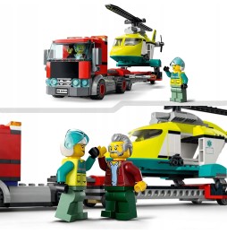 LEGO City 60343 Rescue Helicopter Tow Truck