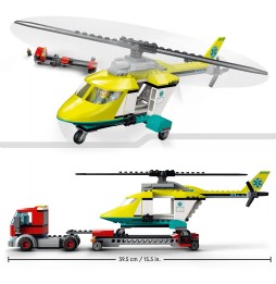 LEGO City 60343 remorcă elicopter salvare