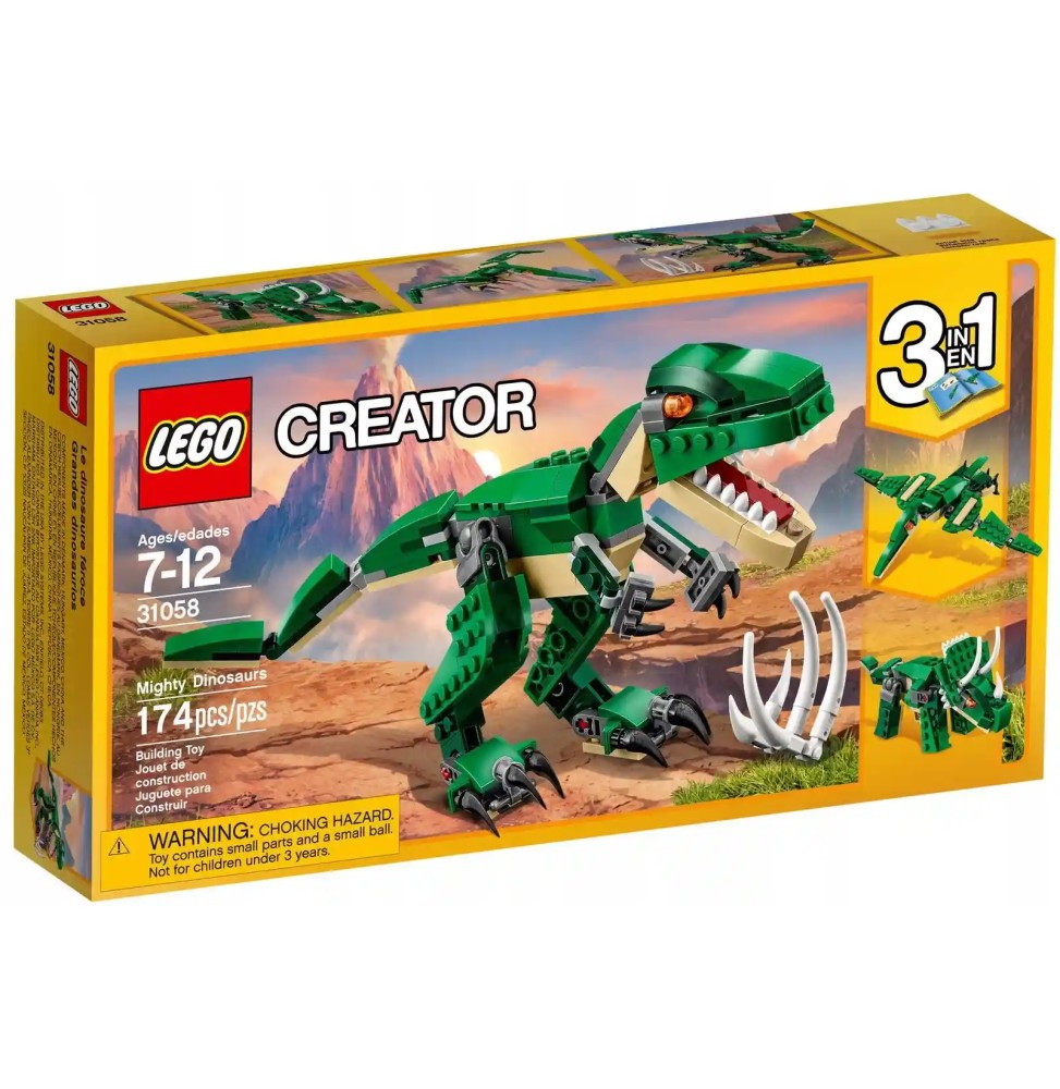 LEGO Creator 3 în 1 Dinozauri Puternici