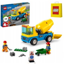 LEGO City 60325 Truck with Mixer for Kids