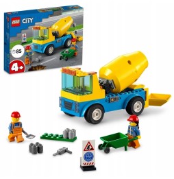 LEGO City 60325 Ciężarówka z betoniarką dla dzieci