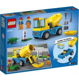 LEGO City 60325 Truck with Mixer for Kids