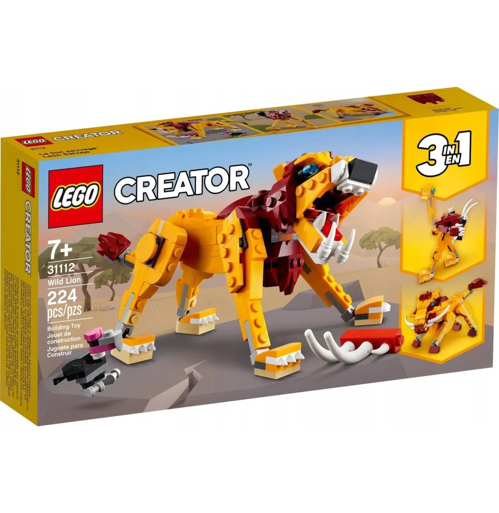 LEGO 31112 Creator 3w1 Dziki lew zestaw