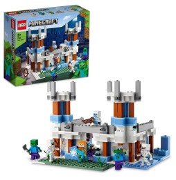 LEGO Minecraft 21186 Castel de gheață - Set pentru copii