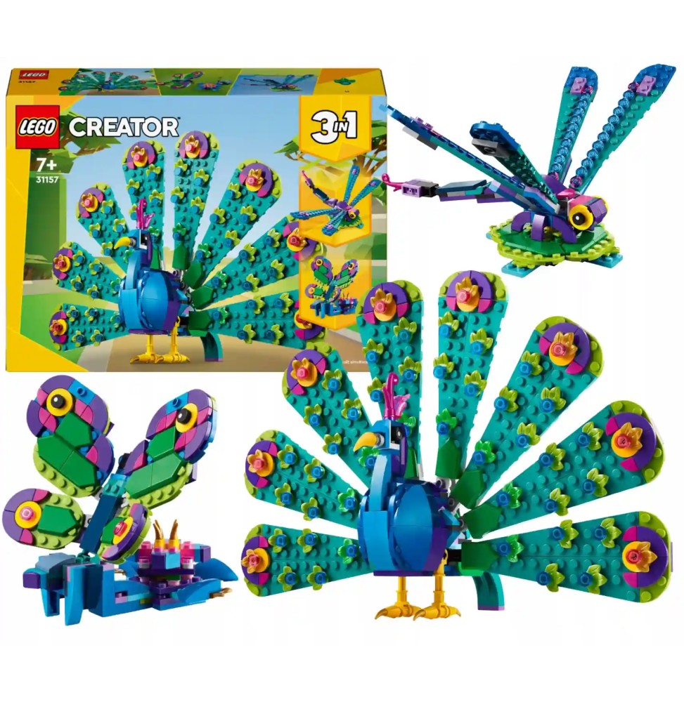 LEGO Creator Păun Exotic 31157 Set