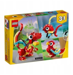 LEGO Creator 3in1 Dragon Roșu 31145