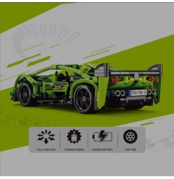 Green Supercar Construction Blocks 428 Pieces