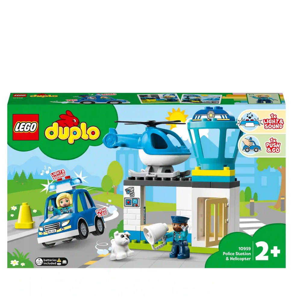 LEGO DUPLO Postul de Poliție și Helicopter 10959