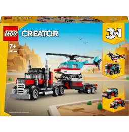 LEGO Creator 3w1 31146 Camion cu elicopter