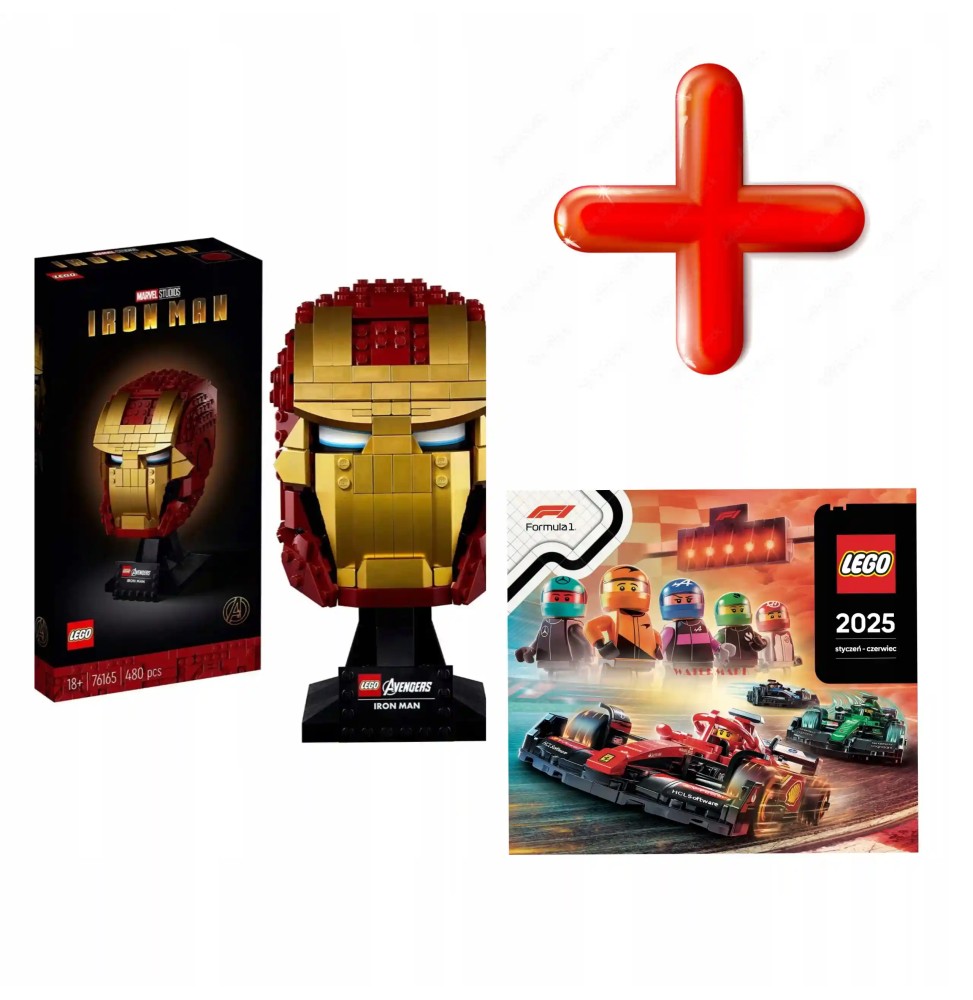 Cască Iron Man LEGO Marvel 76165 cu catalog 2025