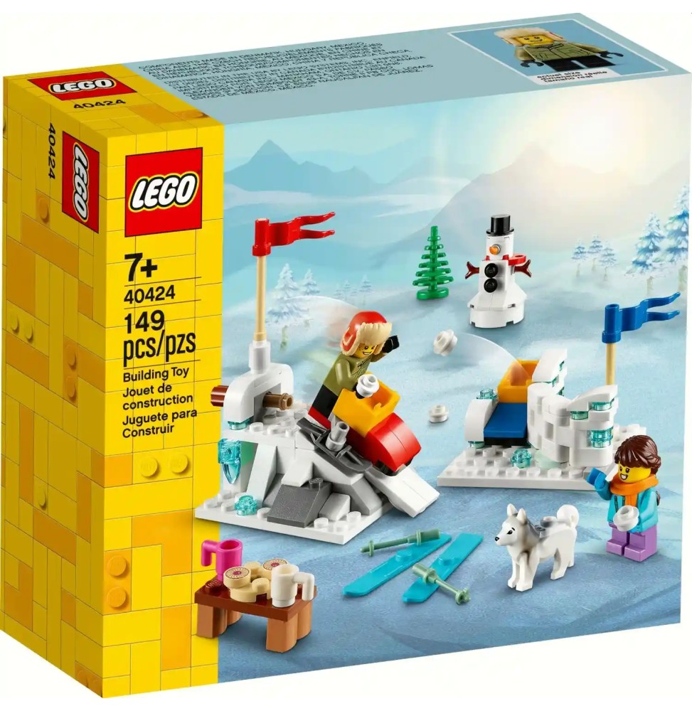 LEGO 40424 Zabawa śnieżkami Zestaw zimowy