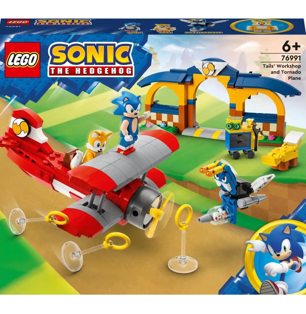 LEGO Tails z warsztatem i samolotem Tornado