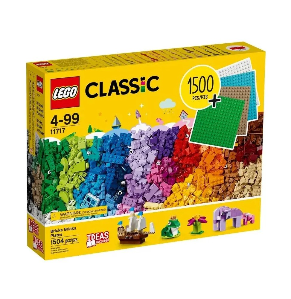 LEGO Classic 11717 Tęczowe klocki 1500 sztuk