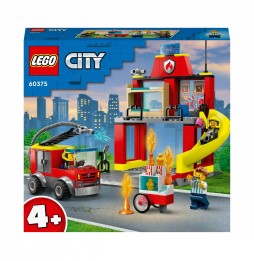 LEGO City 60375 Remiza strażacka i wóz strażacki