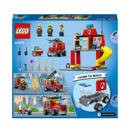 LEGO City 60375 Remiza strażacka i wóz strażacki