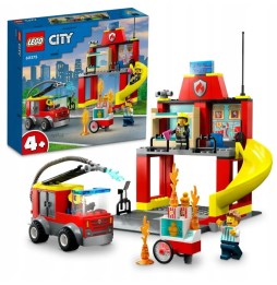 LEGO City 60375 Remiza strażacka i wóz strażacki