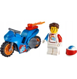 Lego motocicleta cu rachete pentru cascadori 60298