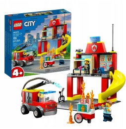 LEGO City 60375 Remiza strażacka i wóz strażacki