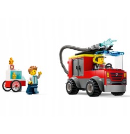 LEGO City 60375 Stație de pompieri și camion de pompieri