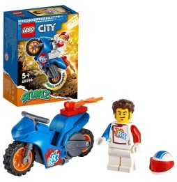 Lego motocicleta cu rachete pentru cascadori 60298