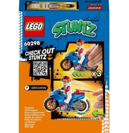 Lego motocicleta cu rachete pentru cascadori 60298