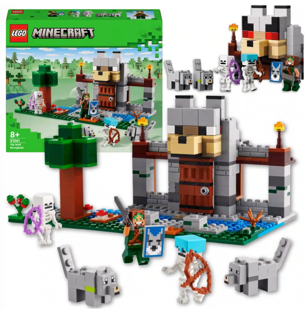 Klocki LEGO Minecraft Wilcza Twierdza 21261