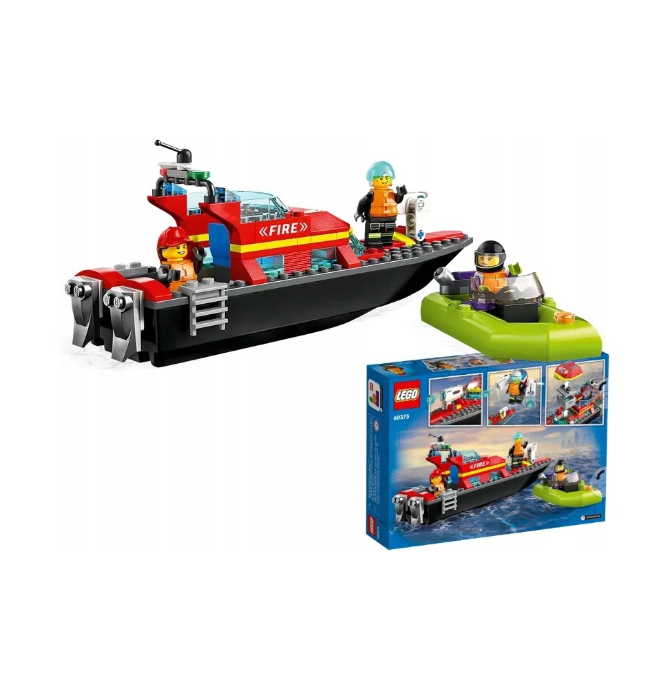 LEGO City 60373 Fire Boat for Kids 5+