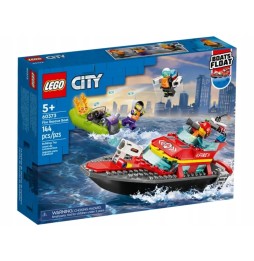 LEGO City 60373 Łódź strażacka dla dzieci 5+