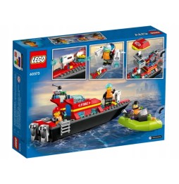 LEGO City 60373 Fire Boat for Kids 5+