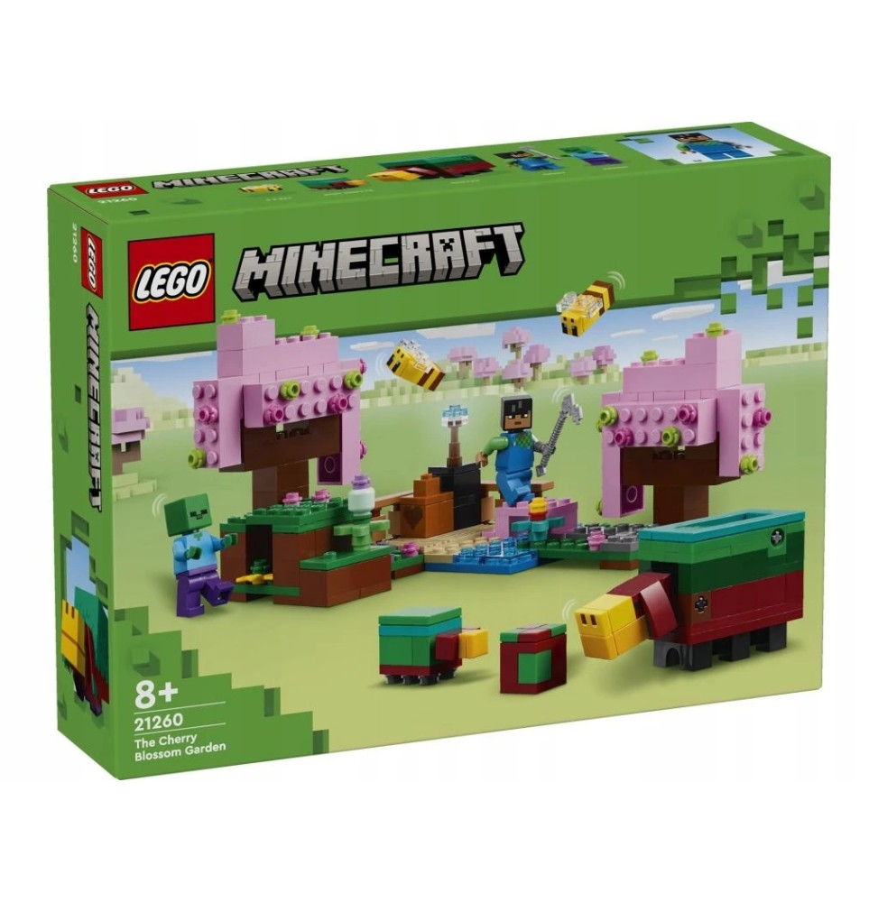 Set LEGO Minecraft 21260 Grădina cu Cireși