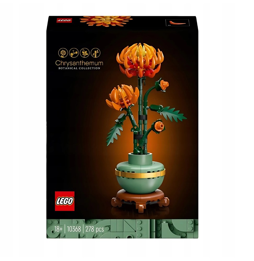 LEGO Icons 10368 Chryzantema - Zestaw do budowy