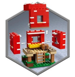 LEGO Minecraft Casă în ciupercă 21179 - Set pentru copii