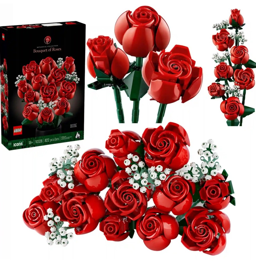 LEGO Icons Rose Bouquet - Gift for Valentine's Day