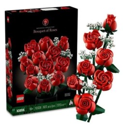 LEGO Icons Buchet de Trandafiri - Cadou de Valentine's Day