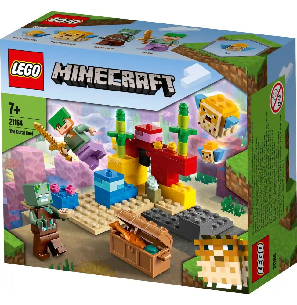 Cărămizi LEGO Minecraft Reciful de Corali 21164