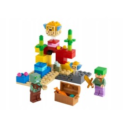 Cărămizi LEGO Minecraft Reciful de Corali 21164