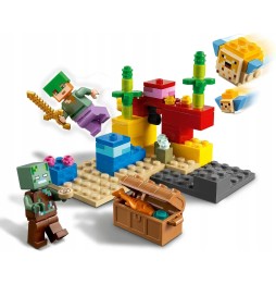 Cărămizi LEGO Minecraft Reciful de Corali 21164