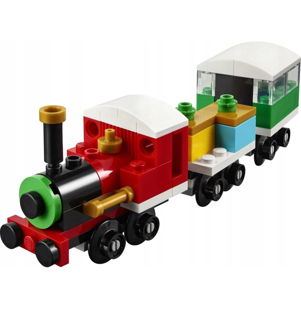 LEGO Trenul de Iarnă cu locomotivă și vagoane